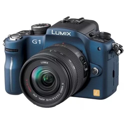 Lumix DMC-G1 - Azul + Panasonic Lumix G Vario 14-42mm f/3.5-5.6 ASPH Mega OIS f/3.5-5.6 de segunda mano en Camera Market