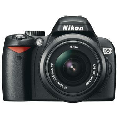D60 Reflex - Noir + Nikon AF-S DX Nikkor 18-55 mm f/3.5-5.6G VR f/3.5-5.6G