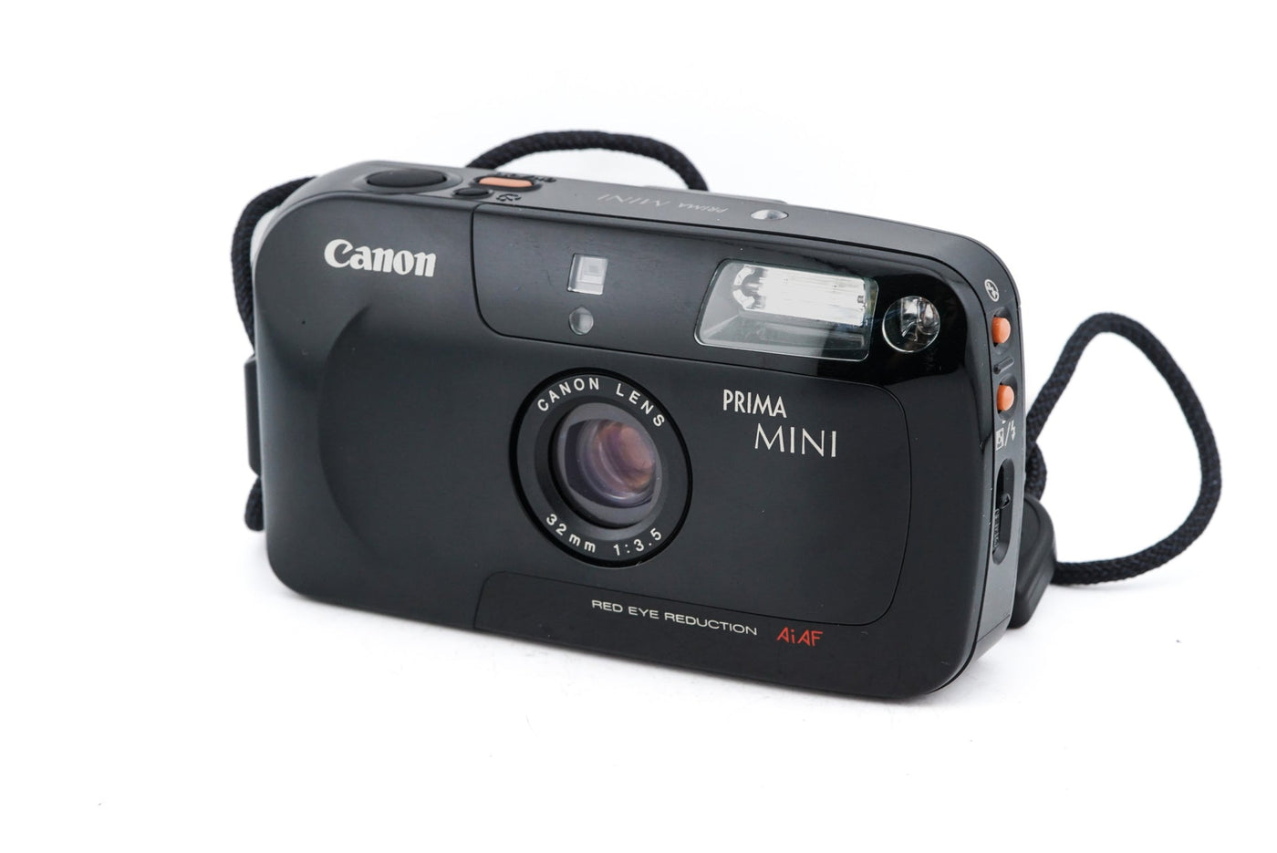 Canon Prima Mini - Vintage 35mm Analoge Camera (Refurbished) Zwart · hoofdafbeelding