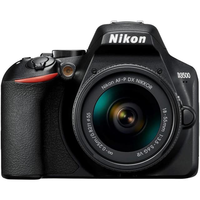 Reflex D3500 - Zwart + Nikon AF-P DX Nikkor 18-55mm f/3.5-5.6G VR f/3.5-5.6 · hoofdafbeelding
