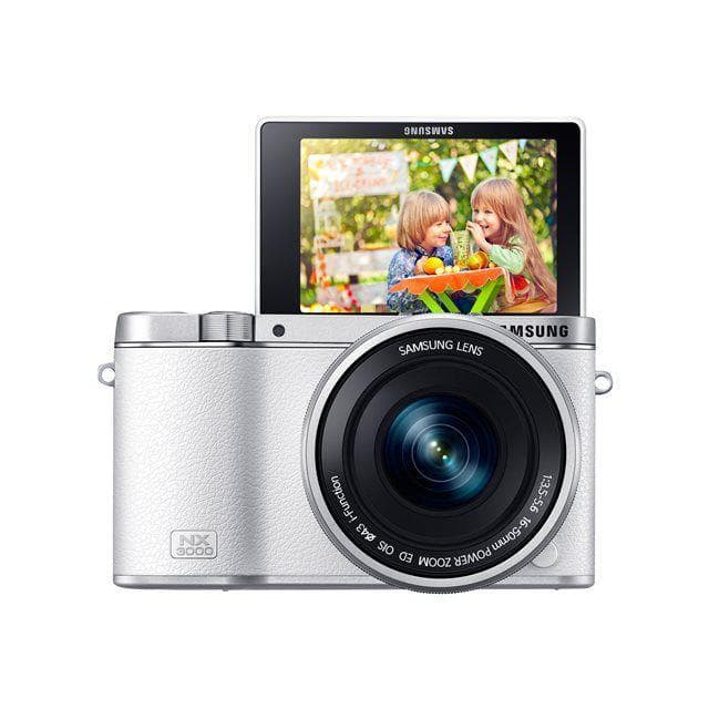 NX3000 - Wit + Samsung NX 16-50mm f/3.5-5.6 Power Zoom ED OIS + 50-200mm f/4.0-5.6 ED OIS III f/3.5-5.6 + f/4-5.6 · hoofdafbeelding