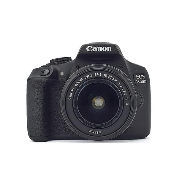 Réflex EOS 1300D - Negro + Canon EF-S 18-55mm f/3.5-5.6 IS II f/3.5-5.6 de segunda mano en Camera Market