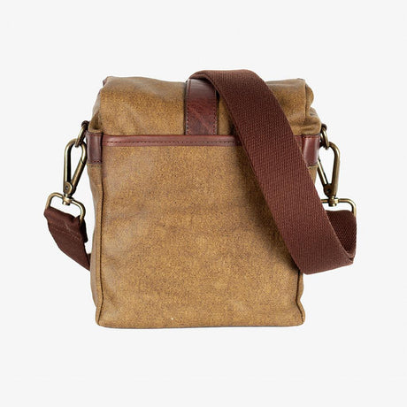 Berlijnse Olijfgroene Waxed Canvas Cameratas