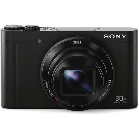 Cyber-shot DSC-WX500 Appareil Photo Compact - Noir + Objectif ZEISS Vario-Sonnar T* 24-720 mm f/3.5-6.4