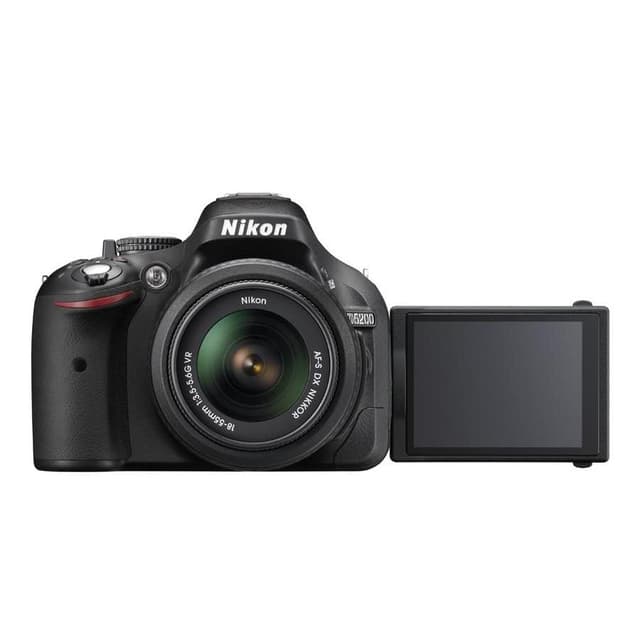 SLR D5200 - Zwart + Nikon AF-S DX Nikkor 18-55mm f/3.5-5.6G ED II + AF-S DX VR 55-200mm f/4-5.6G IF ED f/3.5-5.6 + f/4-5.6 · hoofdafbeelding