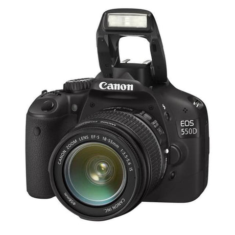 CANON EOS 550D SLR - Zwart + Canon EF-S 18-55mm f/3.5-4.5 IS
