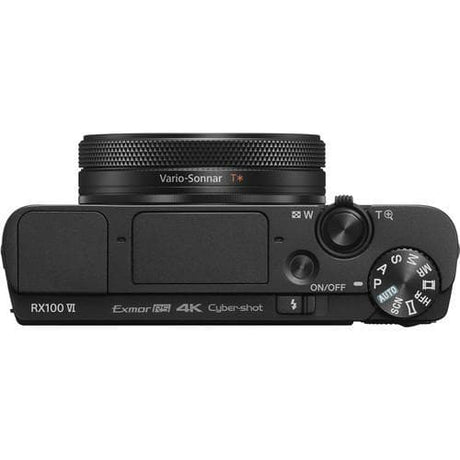 Cyber-shot DSC-RX100 VI Compact Camera - Zwart + Carl Zeiss Vario-Sonnar T* 24-200mm f/2.8-4.5