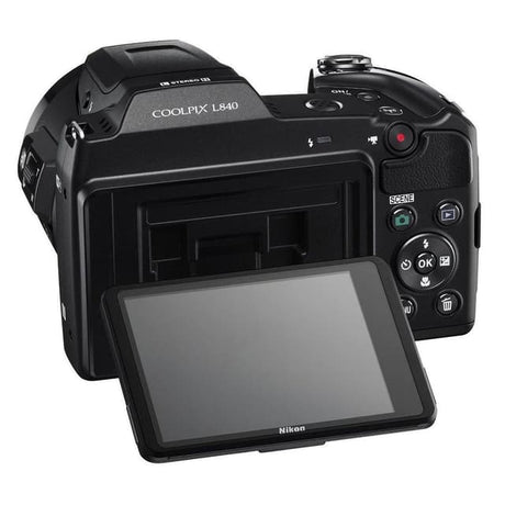 Bridge Coolpix L840 Appareil Photo - Noir + Nikon Nikkor 38x Zoom Optique Grand Angle ED VR 22,5–855 mm f/3–6,5