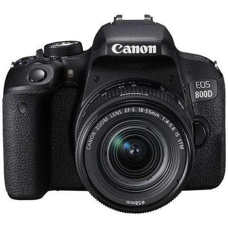 EOS 800D Spiegelreflex - Zwart + Canon EF-S 18-55 mm f/4-5.6 IS STM