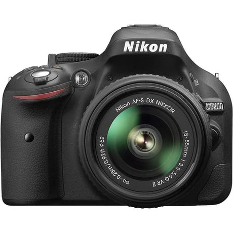 SLR D5200 - Zwart + Nikon Nikkor AF-S DX 18-55mm f/3.5-5.6 G VR II f/3.5-5.6