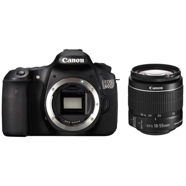 Réflex EOS 60D - Negro + Canon Zoom Lens EF-S 18-55mm f/3.5-5.6 IS II f/3.5-5.6 de segunda mano en Camera Market