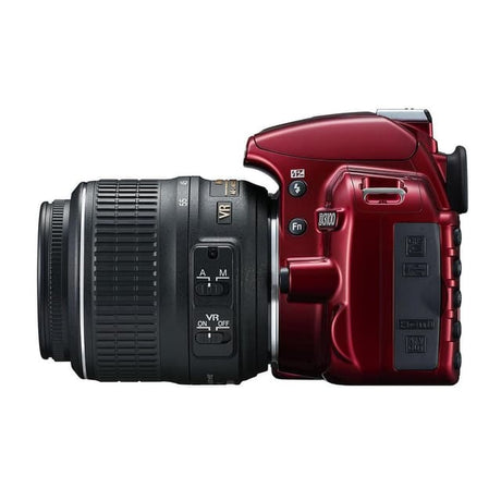 Nikon Reflex D3100 - Rouge + Nikon AF-S DX Nikkor 18-55mm f/3.5-5.6G VR