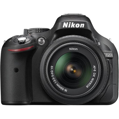SLR D5200 - Zwart + Nikon AF-S DX Nikkor 18-55mm f/3.5-5.6G ED VR f/3.5-5.6