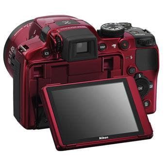 Coolpix P510 Appareil Photo Compact - Rouge/Noir + Nikon Nikkor Zoom Optique Grand Angle 24-1000mm f/3.0-5.9