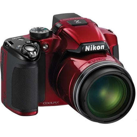 Coolpix P510 Appareil Photo Compact - Rouge/Noir + Nikon Nikkor Zoom Optique Grand Angle 24-1000mm f/3.0-5.9