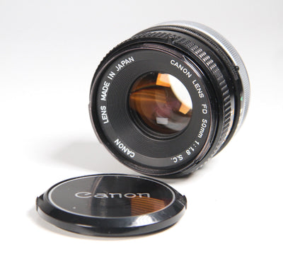 Canon FD 50mm 1:1.8 S.C. Objectif à focale fixe pour appareils photo argentiques