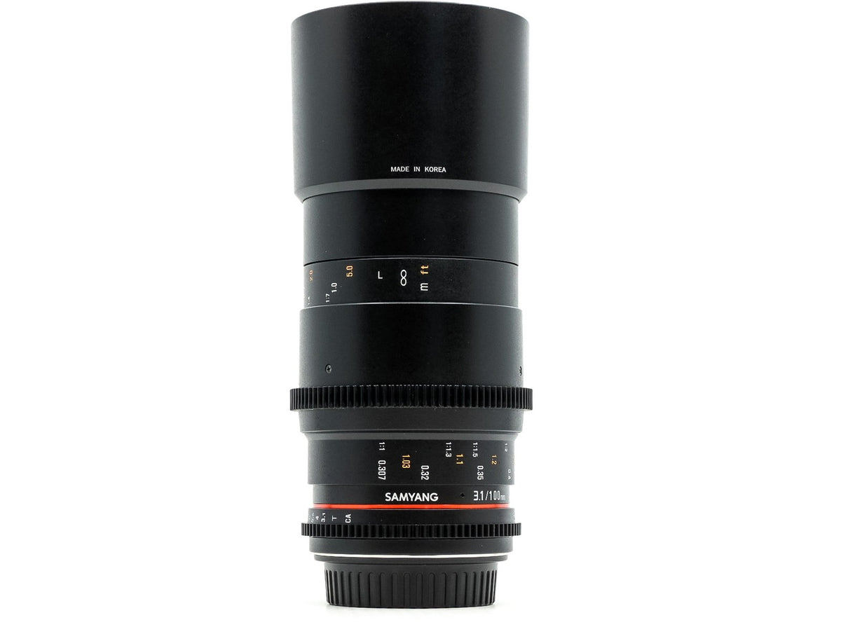 Samyang 100mm T3.1 ED UMC Macro - Canon EF fit · image principale