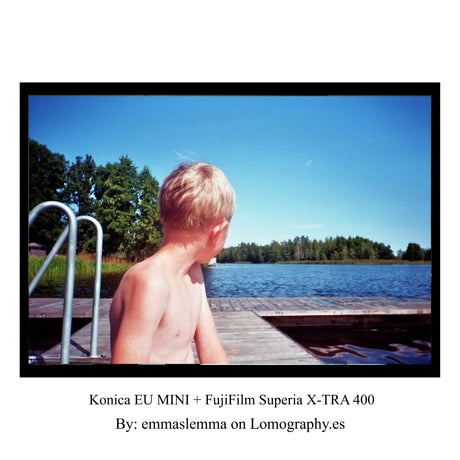 Konica EU Mini (Grijze Versie) - 35mm Compact Filmcamera
